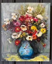 Huile sur toile nature morte