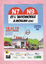 AFFICHETTE : N7  N9 - MOULINS - STATION ESSO / CITROËN TRACTION / THIERRY DUBOIS