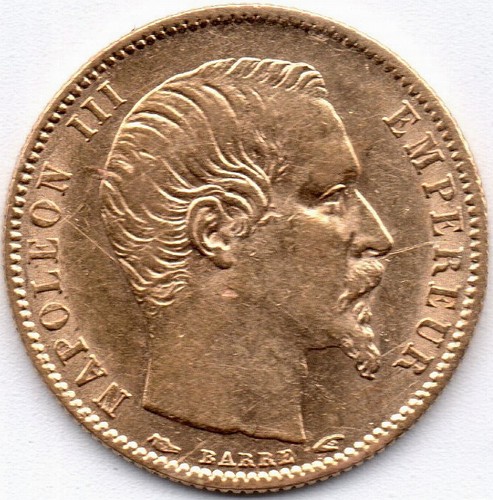 Napoleon iii francs tête - napoleon, 5