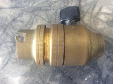 Douille ancienne interrupteur à clé laiton lampe Gras Ravel gros culot