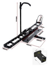 Porte Moto Attelage Scooter avec Rampe de chargement 227kg+ Adaptateur 2'' 90x55