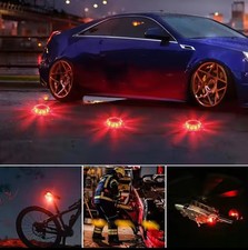 Gyrophare 12 LED rechargeable Orange magnétique 9 mode Étanche Incassable 