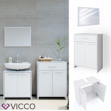 Ensemble de meubles de salle de bain VICCO KIKO blanc -miroir,commode,meuble bas