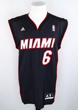MIAMI HEAT LEBRON JAMES #6 JERSEY S - MAILLOT NBA VINTAGE ADIDAS BASKETBALL