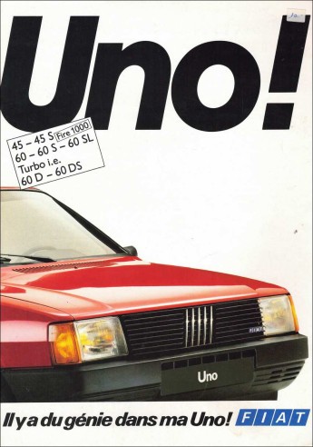 Brochure fiat uno - ▄▀▄,
