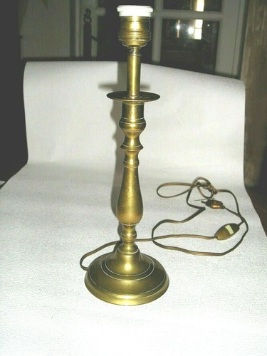 Flambeau laiton 19eme avec - laiton, 19eme-