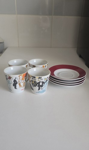 Lot tasses café et - 4,