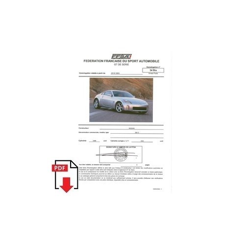 2005 nissan 350 homologation - nissan,