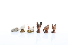 6 Animaux de Basse-Cour pour Crèche de 10 Cm Échelle 120 - Figurines de Crèch...