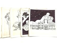 [Erotica XXe] SUITE DE 28 DESSINS SUR PAPIER CALQUE s.d. Anonyme