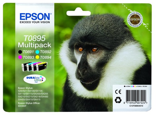 Epson t0895 pack - t0895, bk/c/m/y