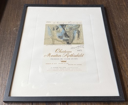 Picasso framed château mouton - framed,