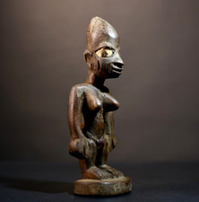 Statue africaine vintage figurine féminine Luba sculptée art tribal objet de ...