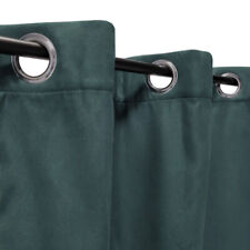 Rideau suédine thermique doublé polaire, Vert - 140x240cm prêt a poser Atout
