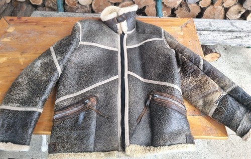 Manteau cuir forure - et,