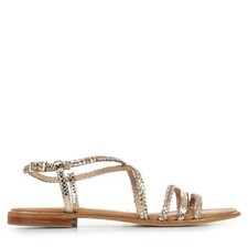 Sandales Nu Pieds Les Tropéziennes by M Belarbi femme Homage Doré Cuir A