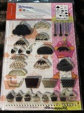 Grande Planche Set Tampons à Monter Stamp Clear Artemio Cupcakes Réf 10001238