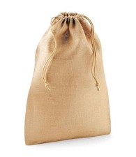 Sac De Rangement En Toile De Jute Naturel Avec Corde À Tirer Double - 6 Tailles