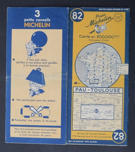 Carte michelin old map 82 - michelin,