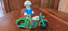 moto + policier playmobil - vintage 1974 - ref 3572