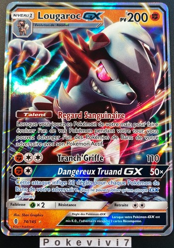 Carte pokemon lougaroc 145 - carte, 74/145
