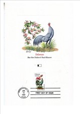 CLASSEUR CONTENANT  50 DOCUMENTS 1er JOUR USA LES OISEAUX ET FLEURS DES 50 ETATS