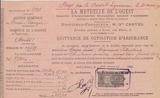 ANCIENNE QUITTANCE