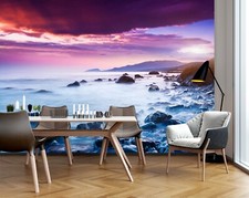 Papier peint 3D violet nuage