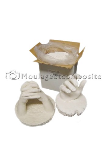 Plâtre moulage blanc - blanc, et