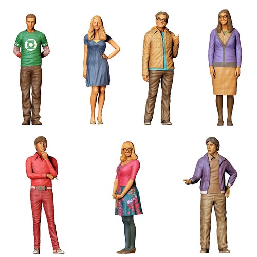 Set figurines nerd en - set, wg