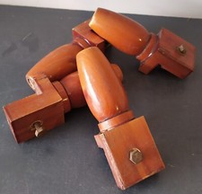 Pieds De Lit En Bois Vintage 