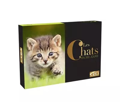 Calendrier géo chats en 365 - -,