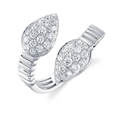 14k blanc diamant bypass - 14k,