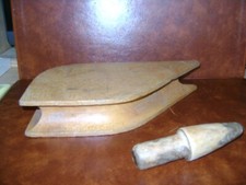 Outils anciens Plomberie ,Gabarit de cintrage  PVC de 50mm et + Toupie en BUIS