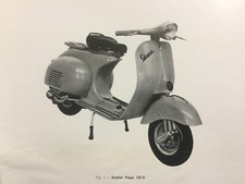 Rare Manuel Instructions STATION SERVICE Scooter VESPA 1960