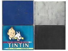 RARE EO ANNÉES 60 HERGÉ + TINTIN BOÎTE EN TÔLE LITHOGRAPHIÉE CRAYONS DE COULEURS