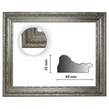 Cadre Baroque Argent Très