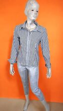 ? Paul Brial Taille 40 ? chemise manches longues rayures grises