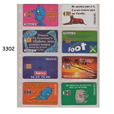 3302 COLLECTION 167 CARTES TELEPHONIQUES dans classeur