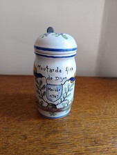 Ancien Petit Pot De Moutarde Moutardier Maille Collection Déco Cuisine 1747