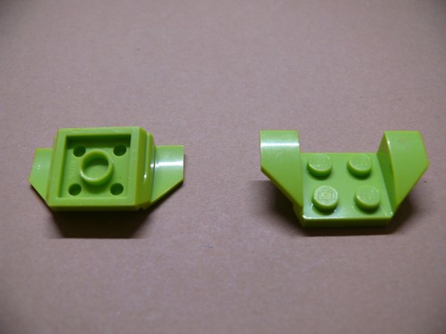 Lego lime vehicle - lime, mudguard