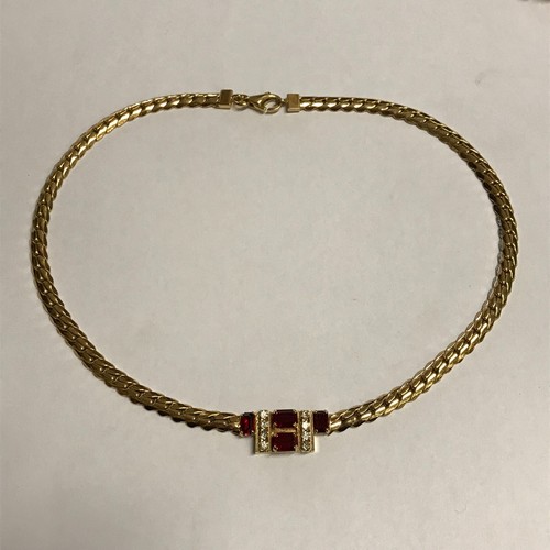 Collier ras cou plaqué or - du,