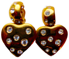 BOUCLES D'OREILLES CLIPS VINTAGE signée YVES ST LAURENT MADE IN FRANCE