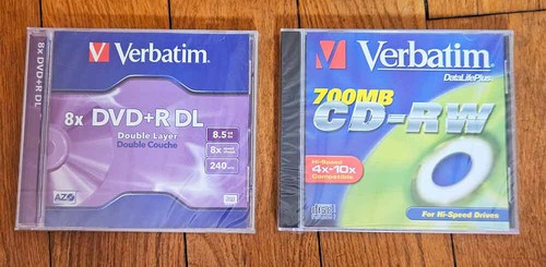 Lot dvd rw 2 - lot, cd-rw