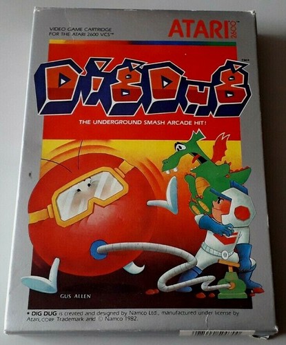 Jeu atari 2600 - jeu, dug"