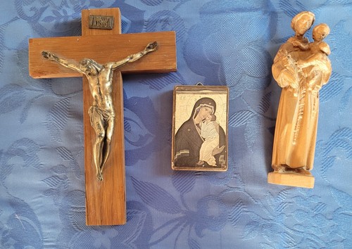 Lot anciens objets - lot, religieux