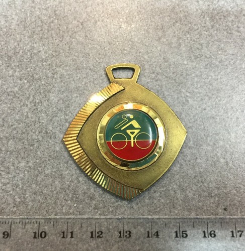 Old bicycle medal - old,