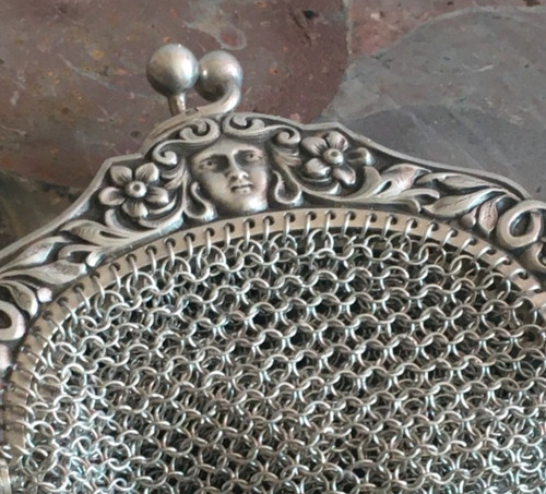 Ancienne aumoniere bourse - ancienne,