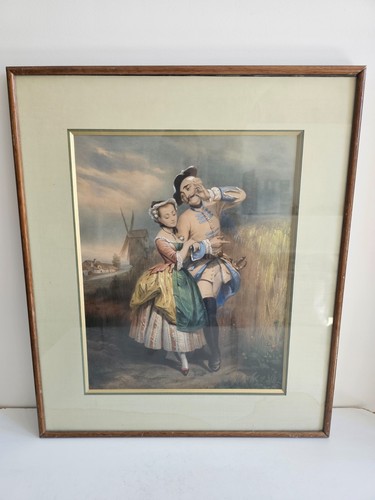 Tableau lithographie ancienne - lithographie,