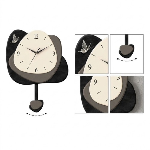 Horloge murale bois avec - en,